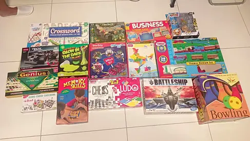 Assorted Board Games  Educational Toys Lot – Family Games, Puzzles, Classics