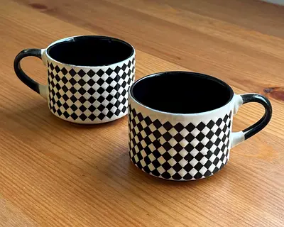 new 2 coffe cup by 5 AED