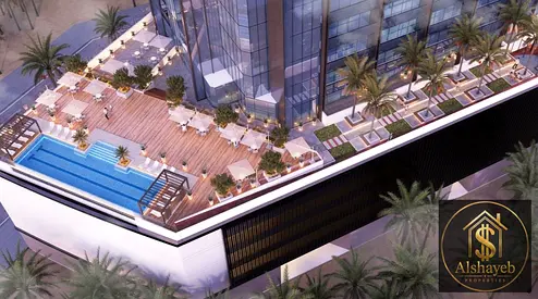 Furnished 1BR Apartment | Jade Tower Majan | Balcony & Pool Access
