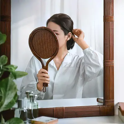 IKEA Klibbal Wall Mirror with Woven Detail