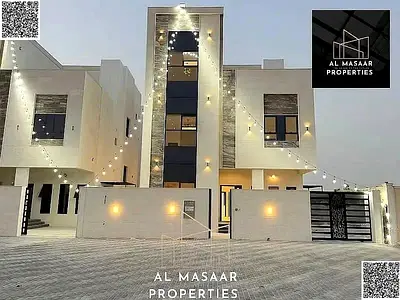 Villa with all registration and ownership fees included, ready to move in, in one of Ajman's most p