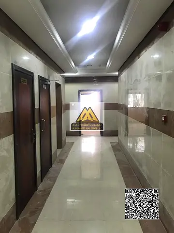 Studio for annual rent in Al Rashidiya 2 – Ajman, behind Falcon Towers in a new family-only building.
