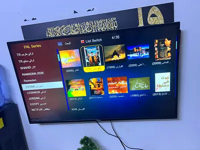 50 inch LED Smart TV wall-mounted with built-in apps