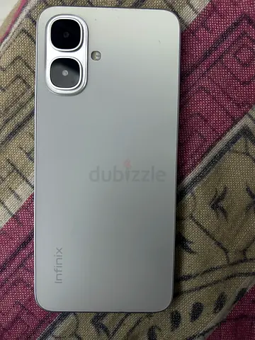Infinix smartphone - good condition, silver back 10 months warranty with all accessories