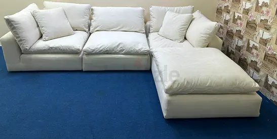 Marina home luscious sofa with footstool