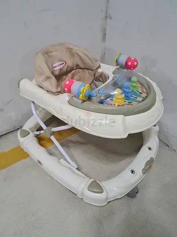Lightweight baby walker with activity tray - used,
