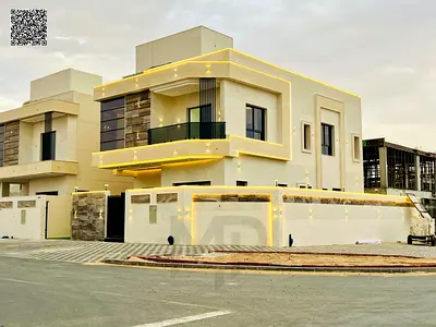 Corner villa for sale in Ajman - Al Helio 2 area. 5 bedrooms | Majlis | 2 living rooms | Roof. Freehold ownership for all nationalities. Price include