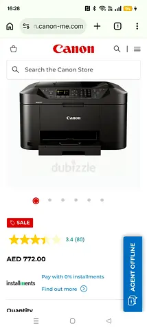 Canon MAXIFY All-in-One Inkjet Printer (Good Working Condition)