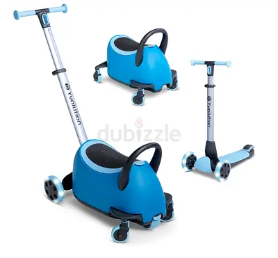 Yvolution Y Glider Luna Ride-On Scooter with Removable Storage Trunk  Seat