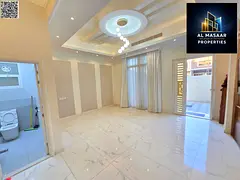 3 master bedrooms with a living room, majlis, and large yard. Water, electricity, and air conditioni