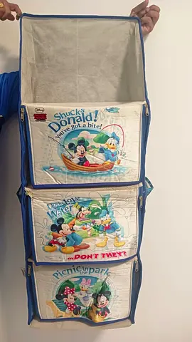 Hanging Disney Fabric Storage Organizer - 3 Tier (Mickey  Friends)