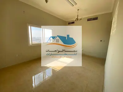 For annual rent, third occupant, ultra-deluxe finishing, one bedroom and living room with two bathrooms in Al Jurf 3, near the Sharjah and Dubai exit