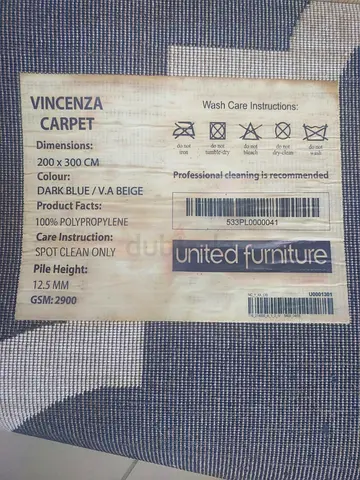 Vincenza Dark Blue Beige Carpet 200x300 cm - Good Condition