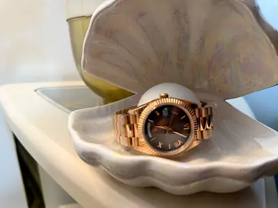 Sc rolex day date everose gold