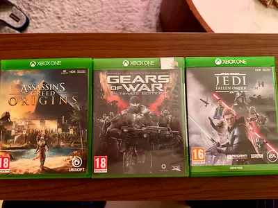 Xbox One Game Collection- Assassins Creed, Gears of War and Star Wars