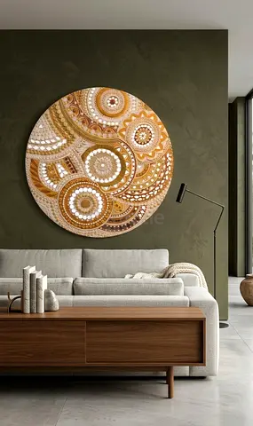 Luminearth (Lippan  Texture Wall Art) - Warm Earthy Tones