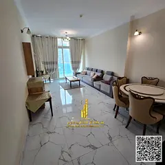 ✨ Furnished Two-bedroom apartment for monthly rent in Ajman - Al Rashidiya ✔️ Includes all bil
