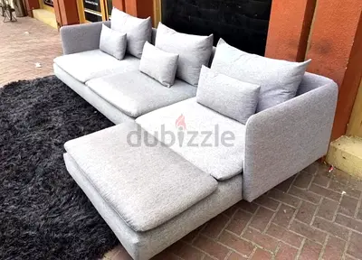 Ikea Sodhremn L Shape Sofa light gray color
