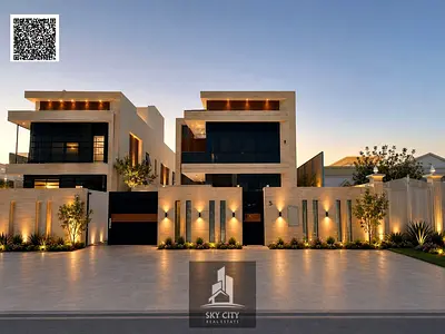 ارقى فلل للبيع بمواصفات عالمية وسعرمميزتصمييم فلل دبى جاهزه للسكن طابقين مع روف جاهزة للسكن بالكهرباء والمياه والمكيفات تملك حروتورث تقسيط شهرى ميسر.