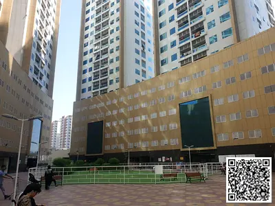 Partial City View 1 BHK Available For Rent in Ajman Pearl Towers Ajman