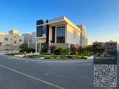 Villa for sale in Al Zahia, 5 master bedrooms, master majlis, master living room, main kitchen, maid