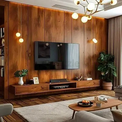 TV Wall Cabinet  LED Wall Design Work