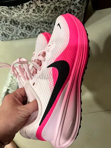 Nike womens running shoes - pink/white, lightly used