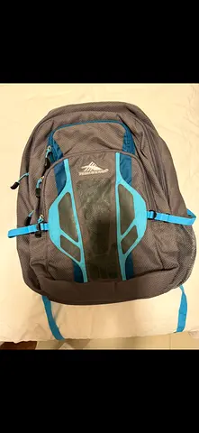 Grey and blue Hill Peak backpack - medium size, good condition