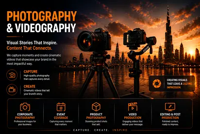 Starting from 299 AED* Photography
Professional Photographer Videographer