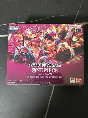 One Piece Card Game — A Fist of Divine Speed Booster Box (24 packs) English Ver. OP 11