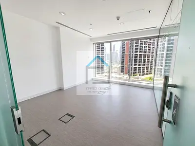 Well-Maintained Office Space with Glass Partitions