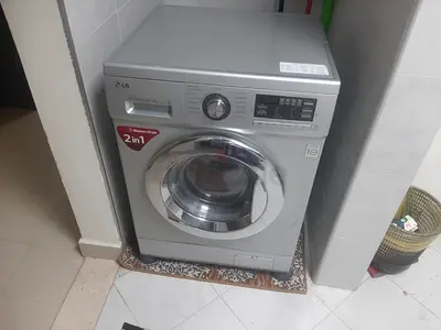 LG 2-in-1 Front Load Washer Dryer - Silver, Good Condition