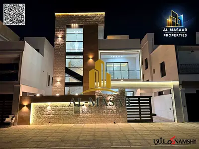 Villa in Al Bahia, three floors, 6 master bedrooms, freehold ownership for all nationalities