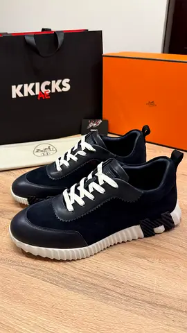 Hermes Bouncing Sneaker Navy Suede