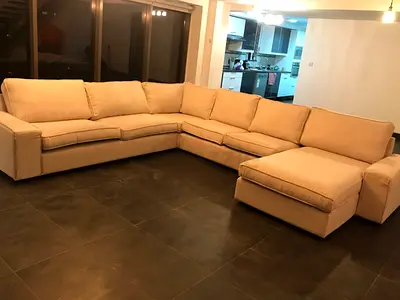 Ikea kivik ushape sofa beige