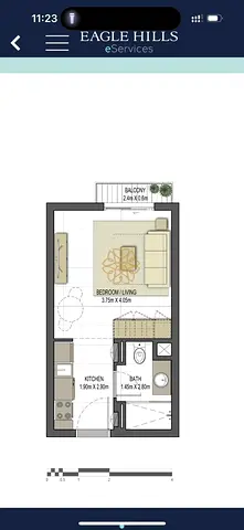 SPACIOUS STUDIO WITH BALCONY