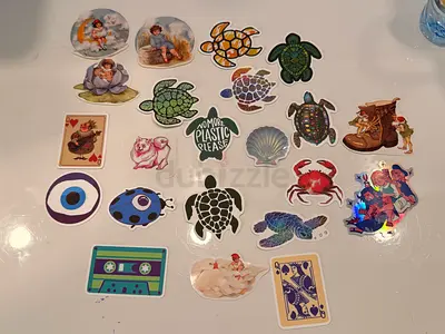 Assorted Turtle  Vintage Style Sticker Pack — 20 Pieces random