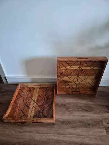 Home centre Solid Acacia wood tray