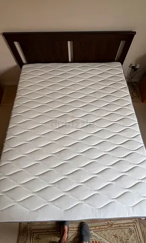 IKEA SONGESAND bed with mattress and cooling mattress topper