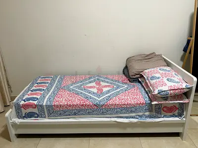 Single bed with mattress free