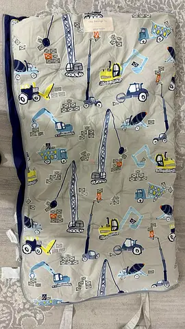 Lightweight Baby Sleep Sack / Sleeping Bag - Construction Print, Size M