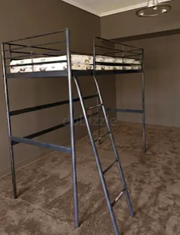 IKEA single size Metal Loft Bed used good condition