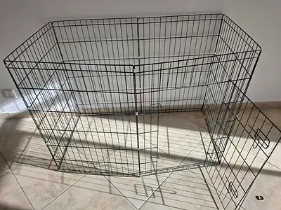 Foldable Metal Dog/Cat Playpen - Good Condition 60x90x120cm