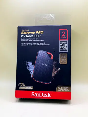SanDisk Extreme Portable SSD, specifically the 2TB