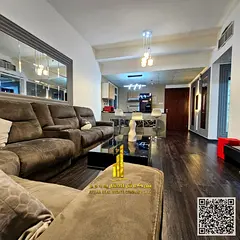 Beautiful furnished one-bedroom apartment with new furniture for monthly rent in Ajman - Al Nuaimiya