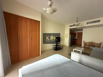 Furnished Studio | Mulberry 2 JVC | Balcony & Community Views