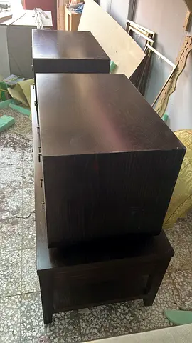 Bedside table under big side table
