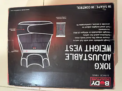 Adjustable Weight Vest - Body Sculpture 10kg (New in Box)