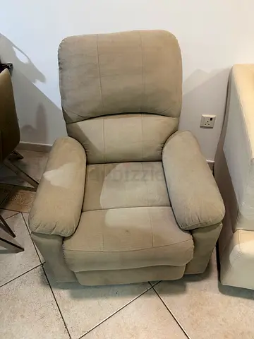 Recliner Armchair Gray — Comfortable Living Room Chair