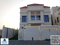 🏡 Luxury villa for sale in Al Helio 2, Ajman, featuring a modern design and premium super deluxe 